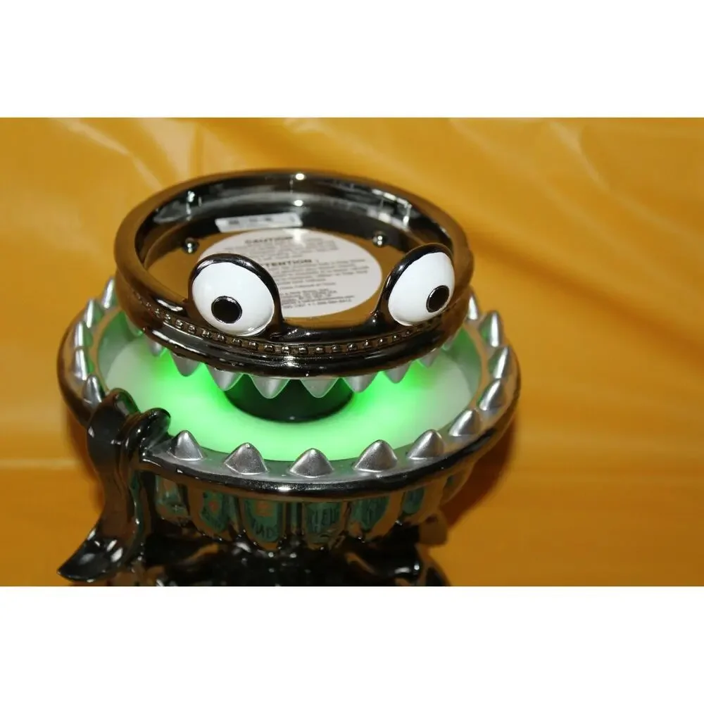 Bath & Body Works 2021 Monster Glow Halloween 3 Wick Jar Pedestal Candle Holder - Picture 3 of 11